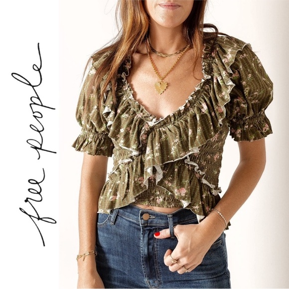 NEW Free People Favorite Girl Top Sz Small NWT - Picture 1 of 5